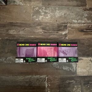 NEW Nice Ice Baby Super Solid Squish! 3-Pack - Pink & Purple